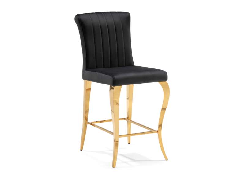 Барный стул Joan black / gold (47x64x106). 