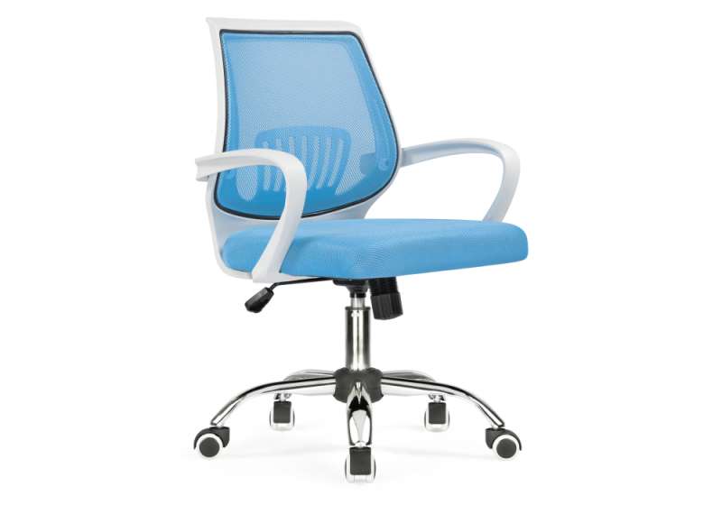 Компьютерное кресло Ergoplus blue / white (61x55x84). 