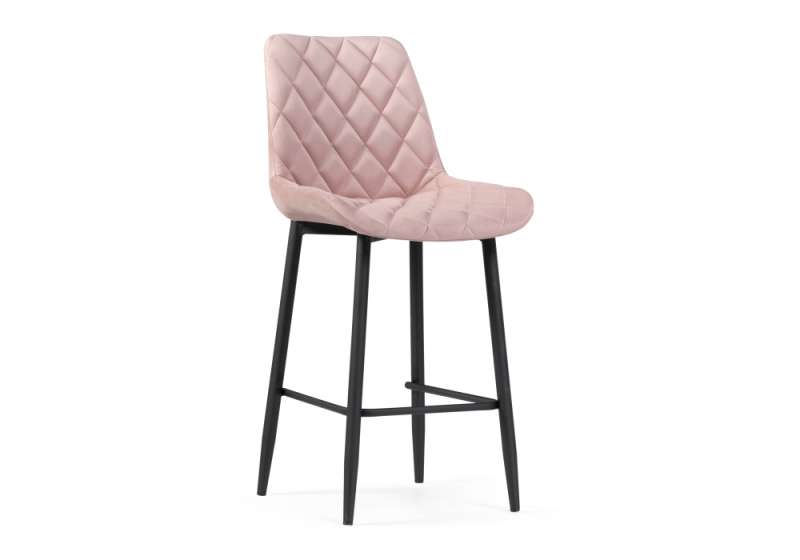 Барный стул Баодин К Б/К розовый / черный (50x56x101). 
