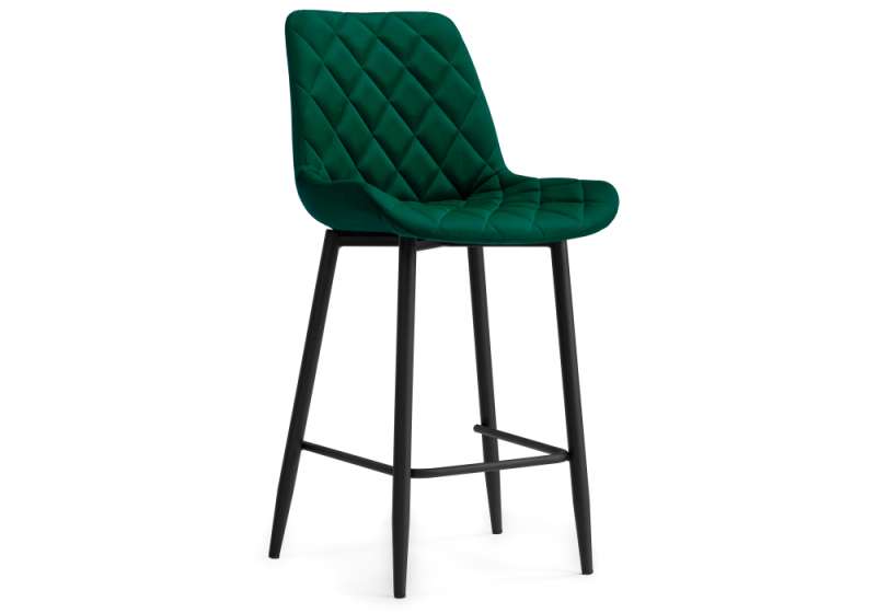 Барный стул Баодин Б/К зеленый / черный (50x56x101). 