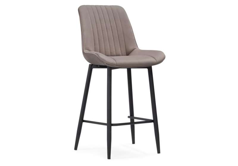 Барный стул Седа велюр латте / черный (49x57x102). 