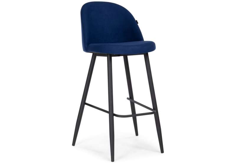 Барный стул Сондре темно-синий / черный (50x60x106). 