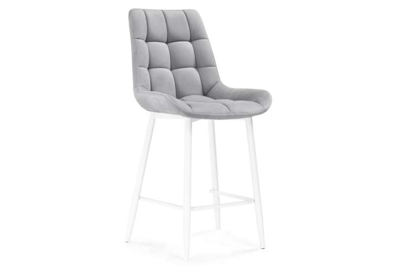 Барный стул Алст светло-серый / белый (50x56x100). 