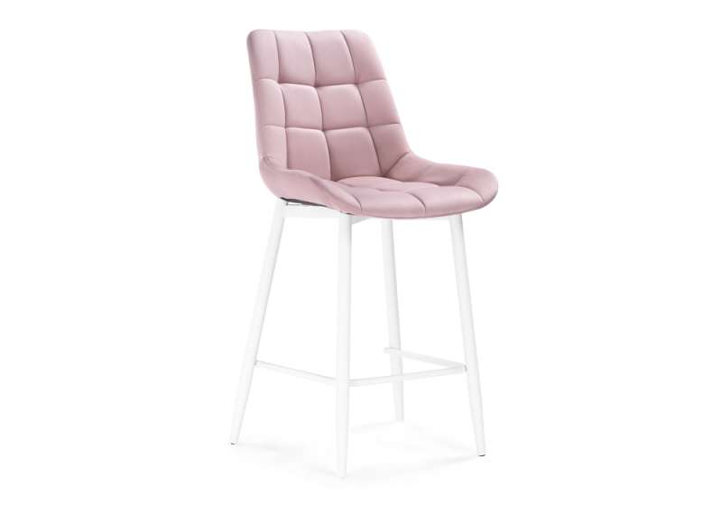Барный стул Алст розовый / белый (50x56x100). 