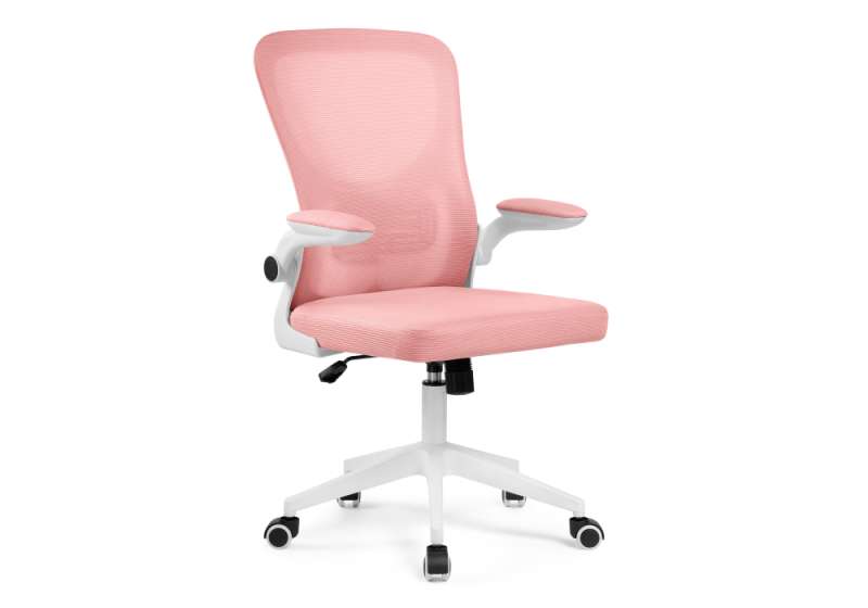 Офисное кресло Konfi pink / white (60x66x102). 