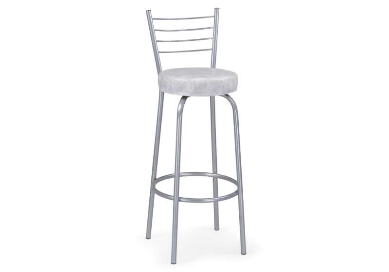 Барный стул Kuroda белый мрамор / светлый мусс (34,5x46x103). 