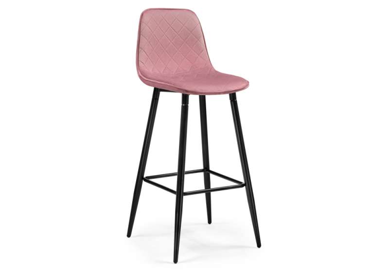 Барный стул Capri pink / black (43,5x49x108). 