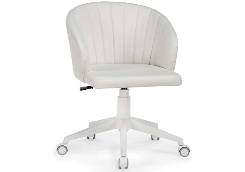 Офисное кресло Пард экокожа белый (59x60x78). 