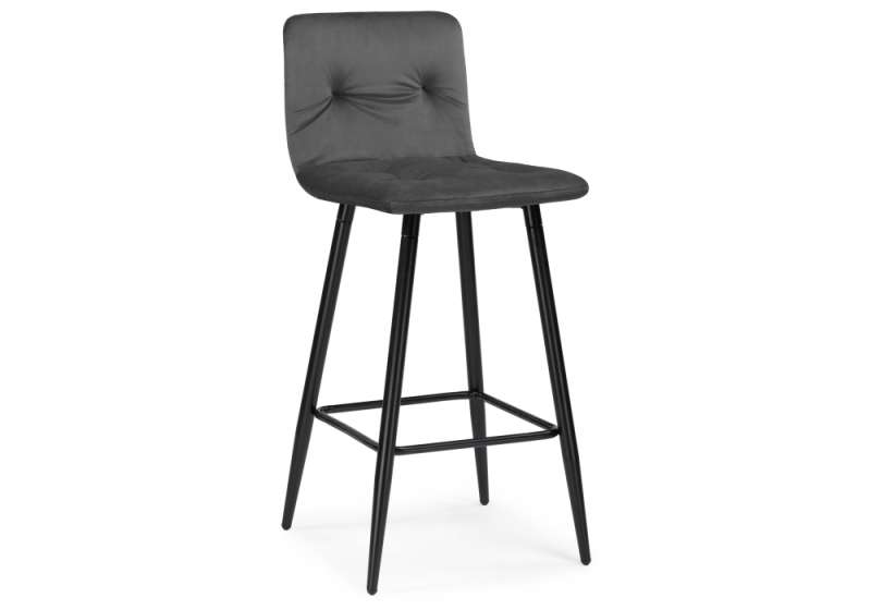 Барный стул Stich dark gray (43x48x102). 