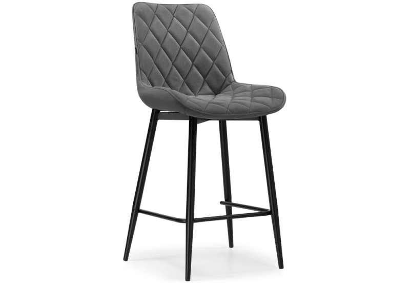 Барный стул черный / velutto 32 (50x62x100). 