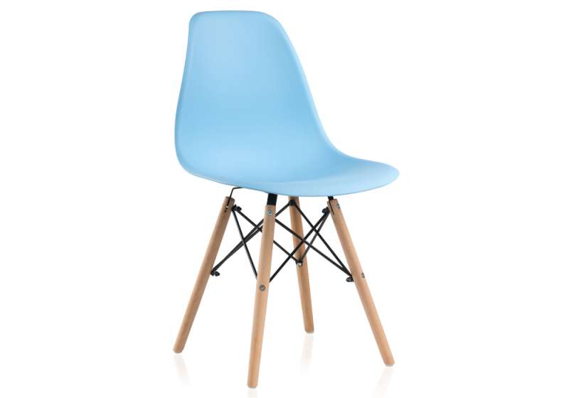 Пластиковый стул Eames PC-015 blue (46x52x83). 
