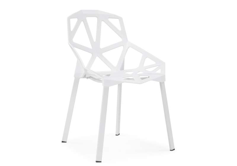 Пластиковый стул One PC-015 белый (55x56x80). 