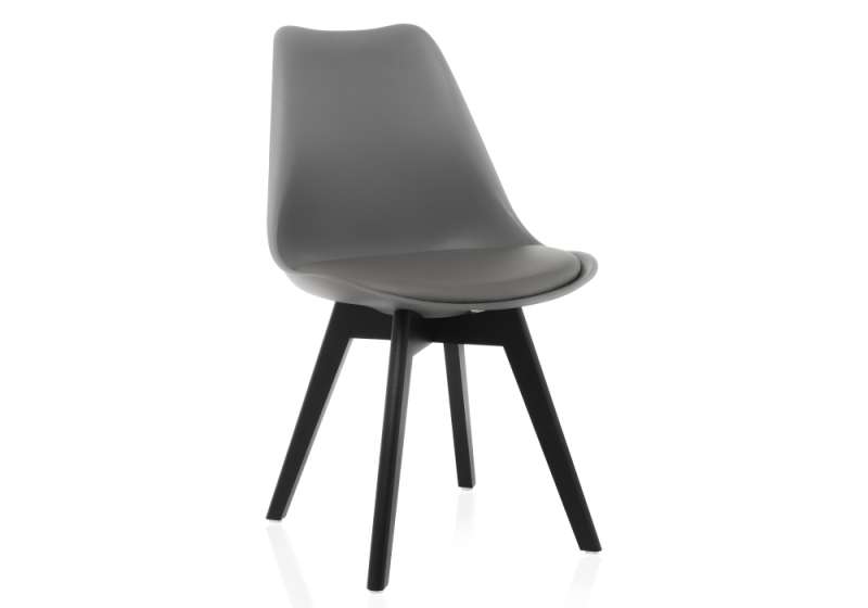 Пластиковый стул Bonuss dark gray / black (49x57x82). 