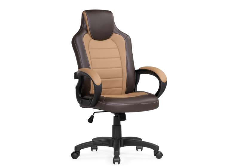 Компьютерное кресло Kadis коричневое / бежевое (62x75x100). 