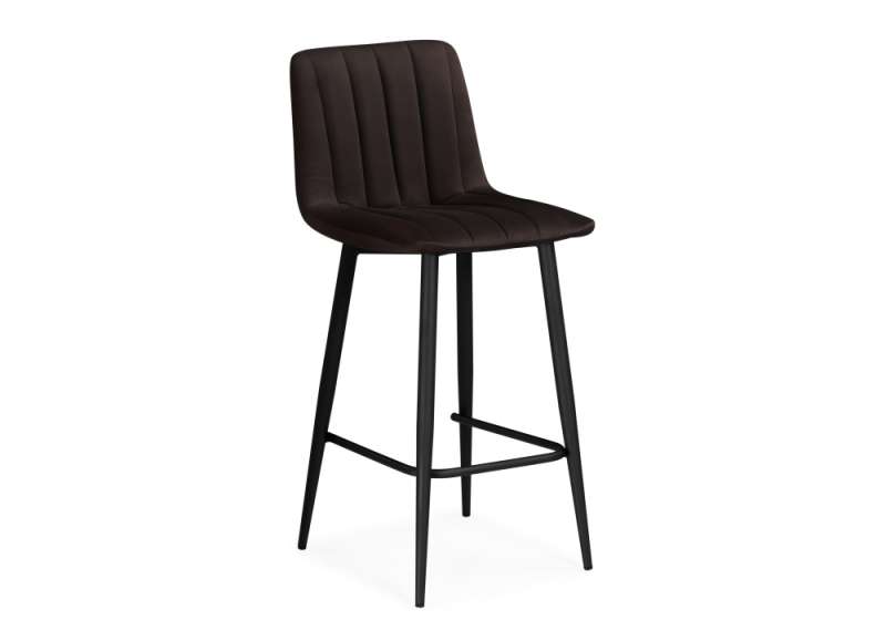 Барный стул Дани коричневый / черный (42x48x92). 