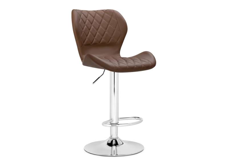 Барный стул Porch brown / chrome (46x49x88). 