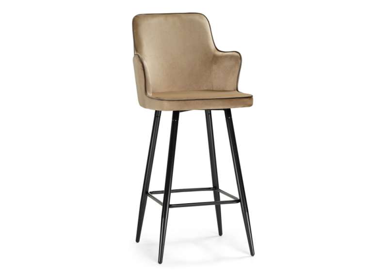 Барный стул Feona dark beige (52x54x112). 