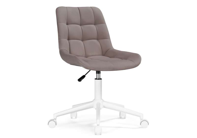 Офисное кресло Честер латте (velutto 08) / белый (50x60x80). 