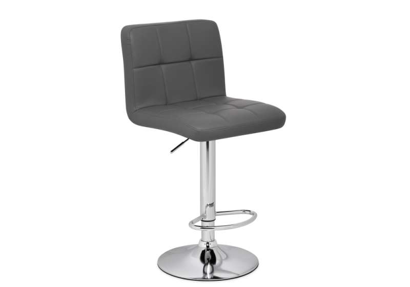 Барный стул Paskal gray / chrome (43x53x89). 