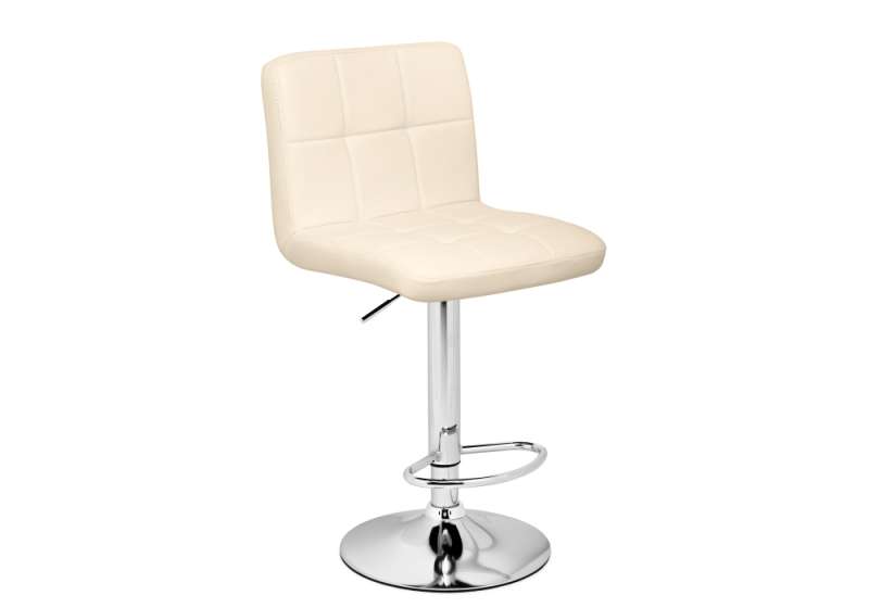 Барный стул Paskal beige / chrome (43x53x89). 