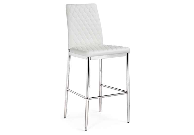 Барный стул Teon white / chrome (41x50x100). 