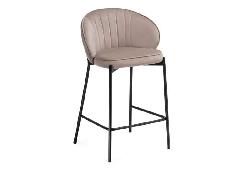Барный стул Нейл латте / черный (58x45x92). 