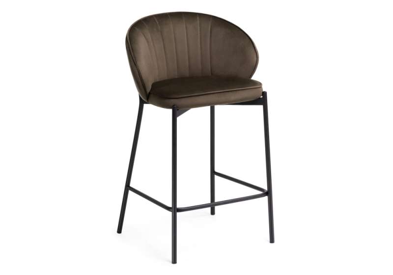Барный стул Нейл шоколадный / черный (58x45x92). 