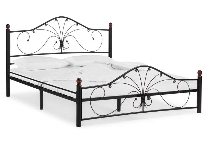 Кровать Мэри 2 160х200 черная (166x211x107). 