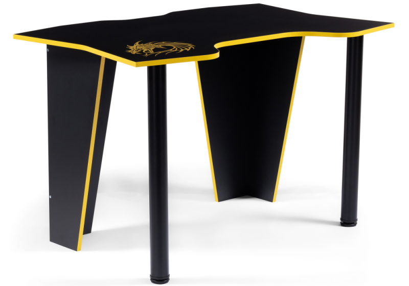 Компьютерный стол Алид черный / желтый (77x73,5). 