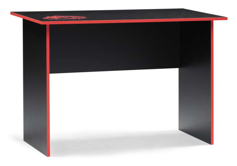 Компьютерный стол Эрмтрауд черный / красный (60x75). 