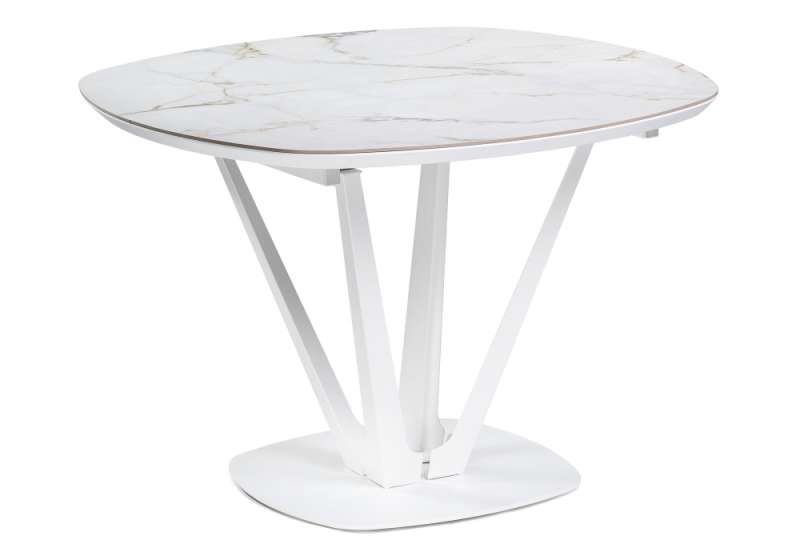 Керамический стол  Азраун белый (110x75). 